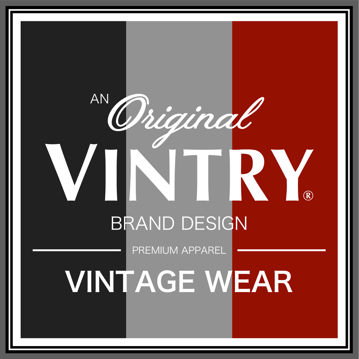 Vintry® Vintage Wear Back Label 