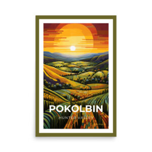Pokolbin Hunter Valley Poster Vintage 2024 #4