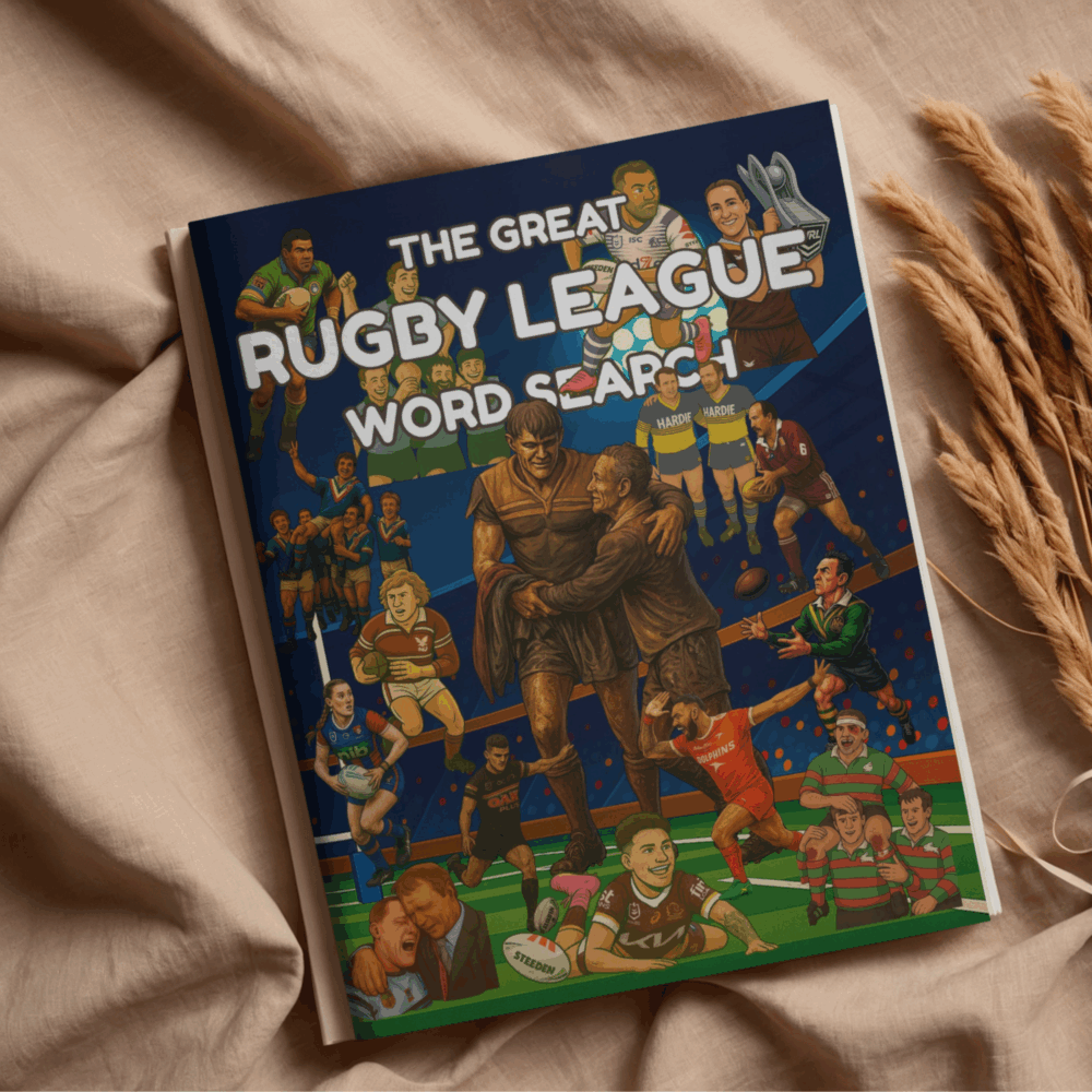 The Great Rugby League Word Search: 100 Word Search Puzzles Celebrating NRL Teams, Rugby League Legends, Origin Heroes, Club History and the Greatest Game of All